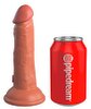 6" Dual Density Silicone Cock