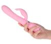 Rabbitvibrator „Lively“ mit stufenloser Vibration und Rotation, Swarovski-Kristall-Button