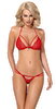 Dessous-Set aus roter Spitze