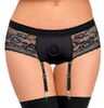 Panties „Strap-on" mit abnehmbaren Strapsen, po-frei