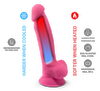 Naturdildo „Model 1 Glow in the Dark“ mit Saugfuß