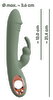 Rabbitvibrator „Slim Rabbit Olive“ mit 2 Motoren