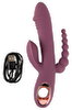 Rabbitvibrator „Slim Triple Plum“ mit Anal-Stimulator