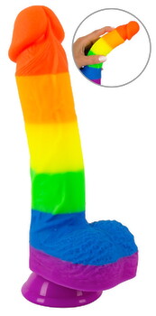 Naturdildo „PRIDE!“ mit Saugfuß