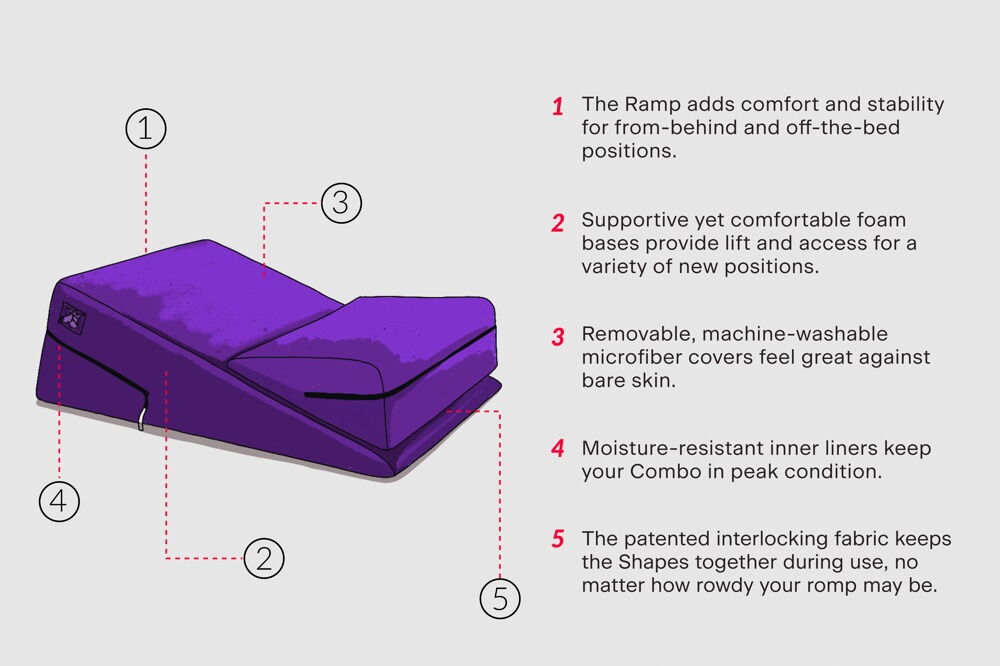2-teiliges Liebeskissen-Set „Wedge/Ramp Combo“