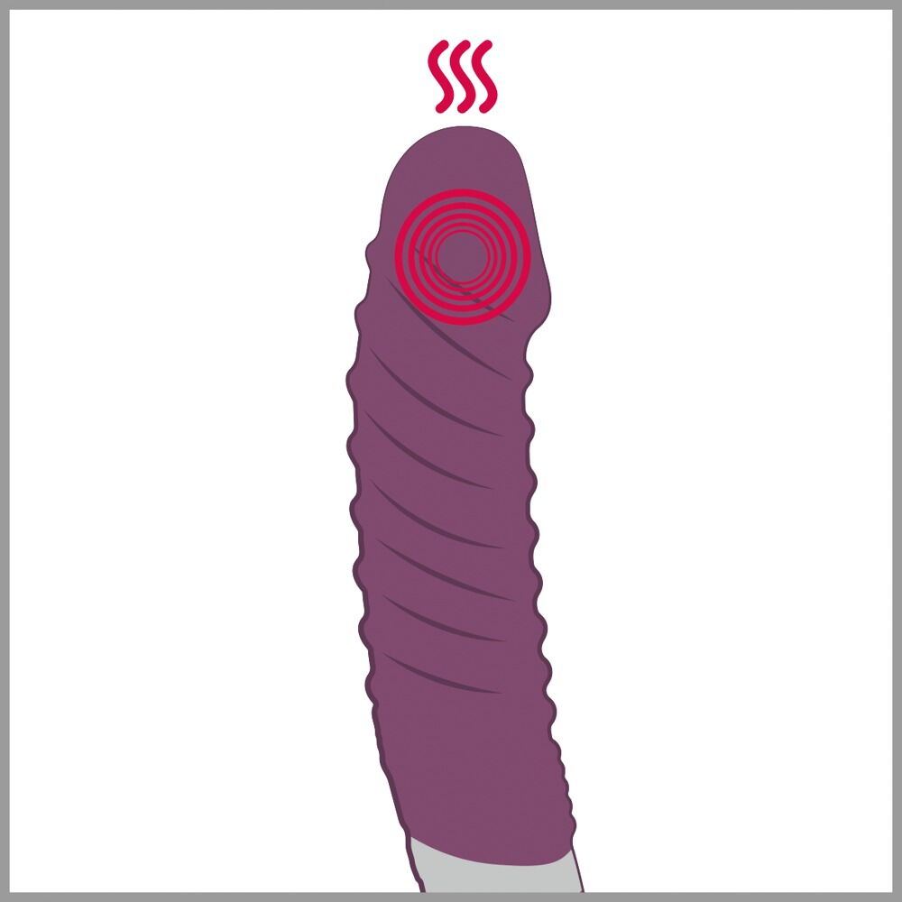 Vibrator „Warming Soft“ mit Wärmefunktion, 12 Vibrationsmodi