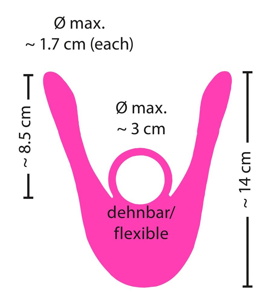 Paarvibrator „Multi-Function Couple’s Vibrator“ mit kabelloser Fernbedienung