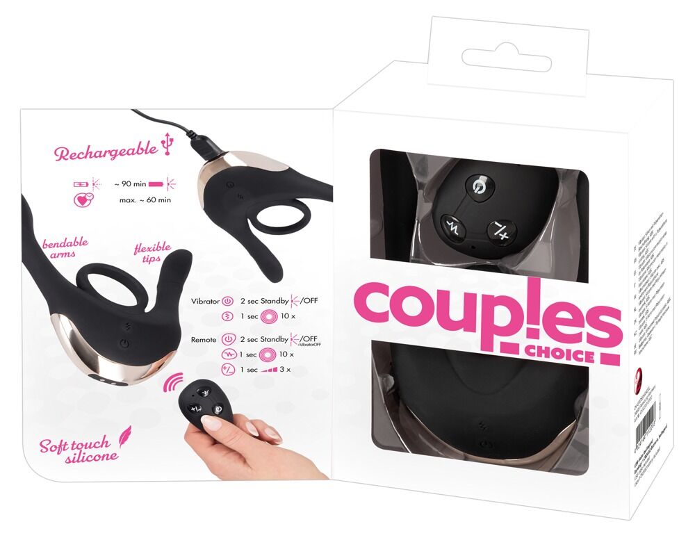 Paarvibrator „Multi-Function Couple’s Vibrator“ mit kabelloser Fernbedienung