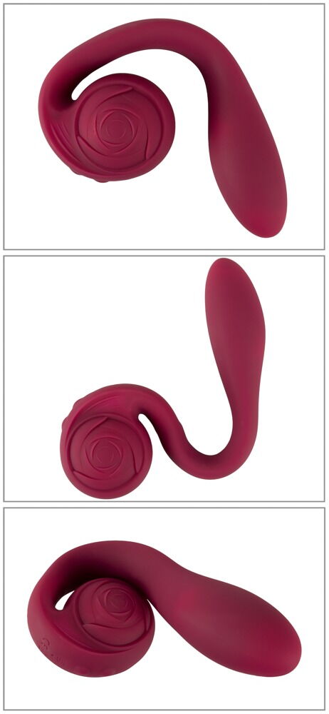 „Bendable Spot-on Vibrator“ mit biegbarer Rose für die Klitoris