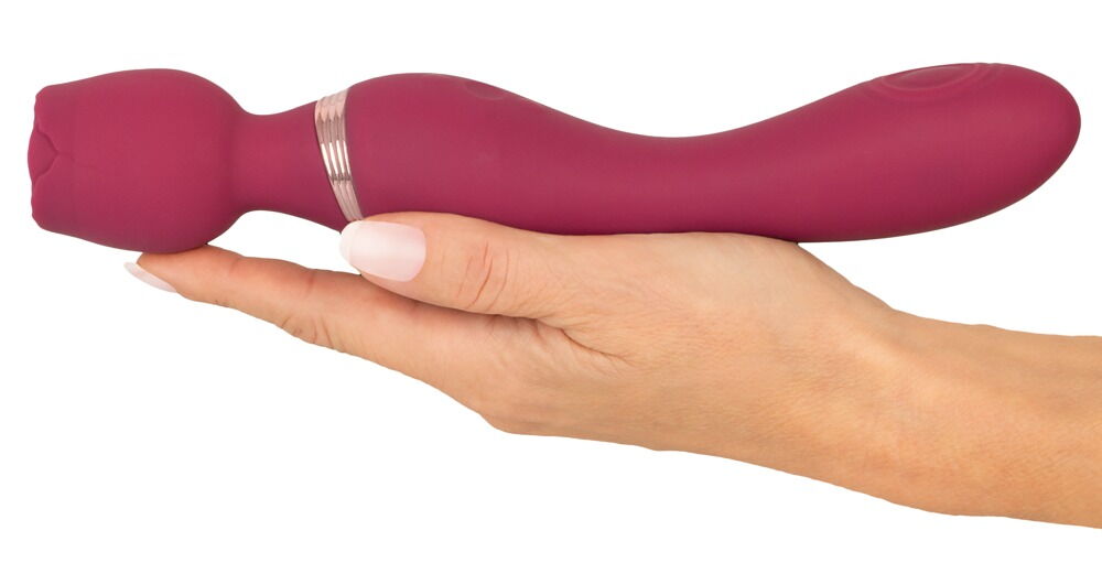 Massagestab „Thumping Wand Vibrator“ mit einführbarem Schaft