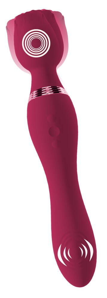 Massagestab „Thumping Wand Vibrator“ mit einführbarem Schaft