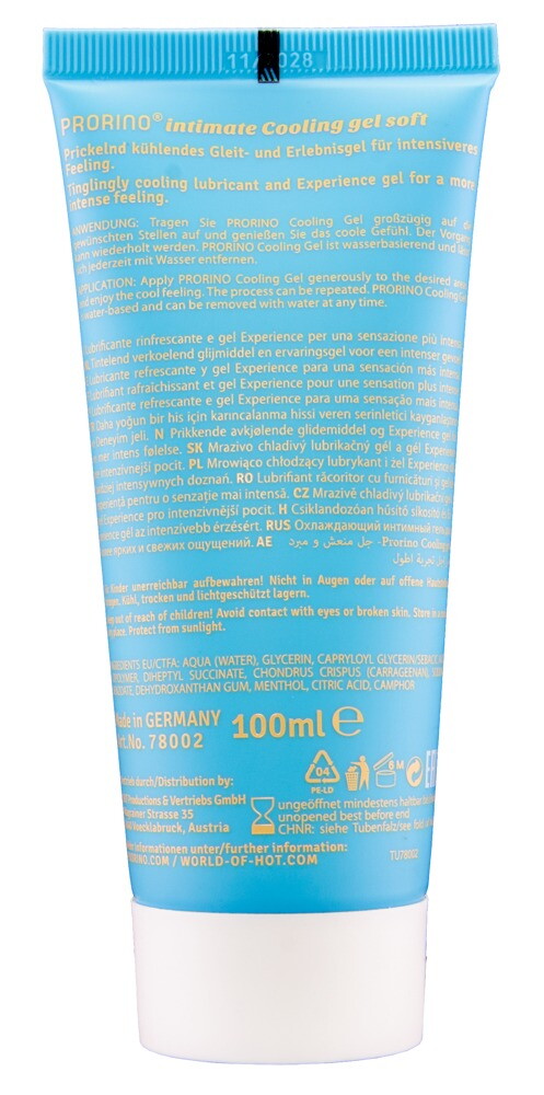 Intimgel „Cooling Gel Soft“ auf Wasserbasis