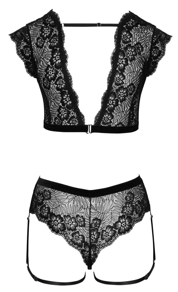 Dessous-Set aus Blütenspitze