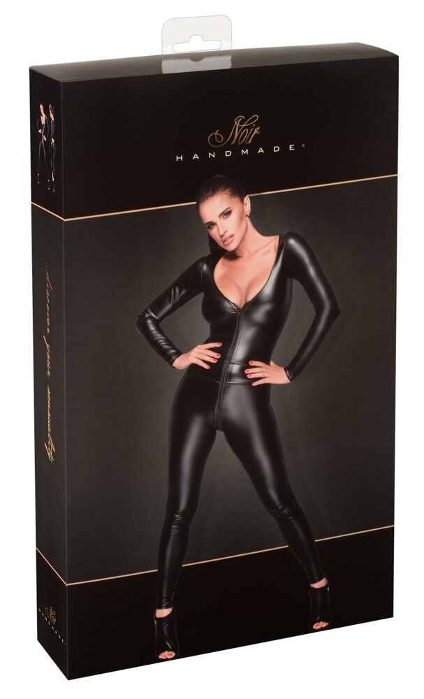 Sexy Overall Spitze Langarm Catsuit Body Stocking Plus Size Lingerie XL -  4XL