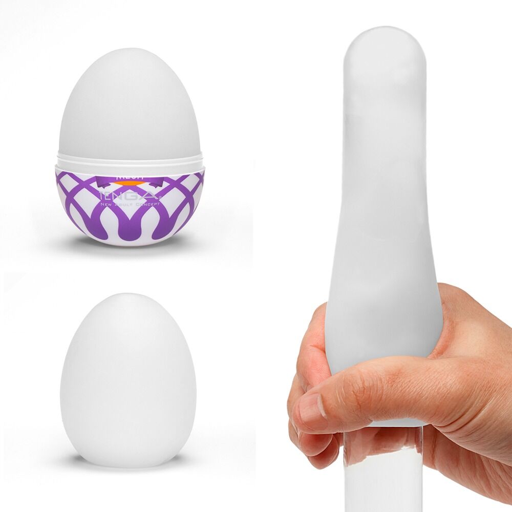 Masturbator „Egg Mesh“ mit Netzgitter-Stimulationsstruktur