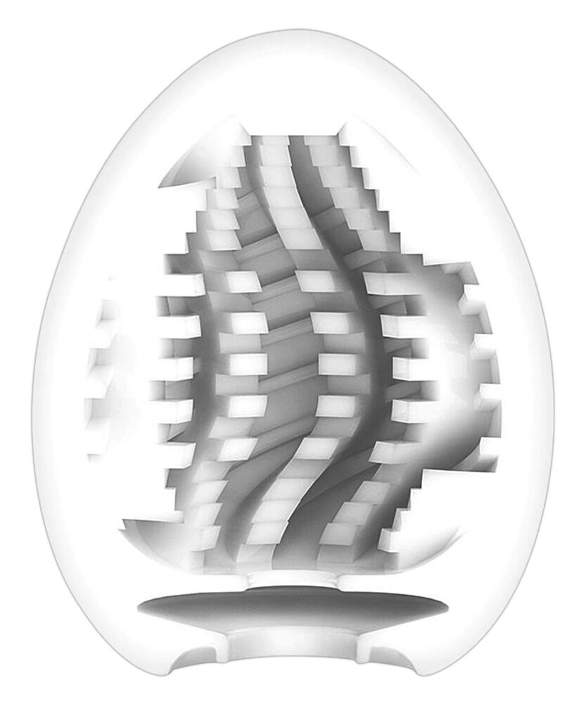 Masturbator „Egg Tornado“ mit Spiralrillen-Stimulationsstruktur