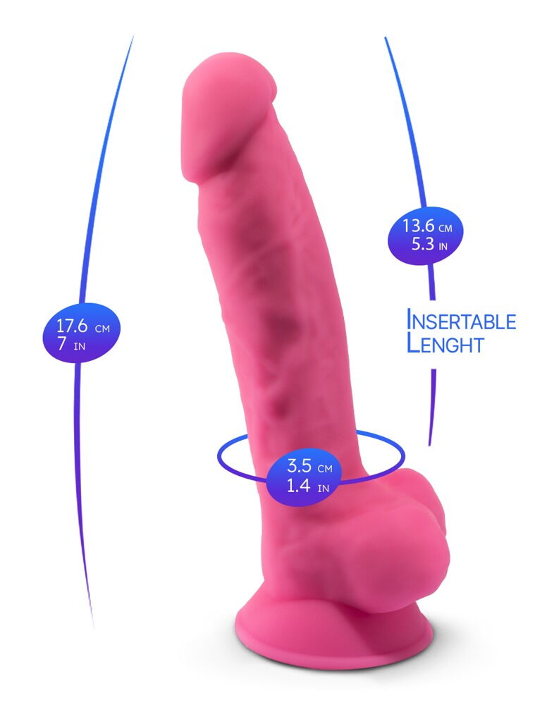 Naturdildo „Model 1 Glow in the Dark“ mit Saugfuß