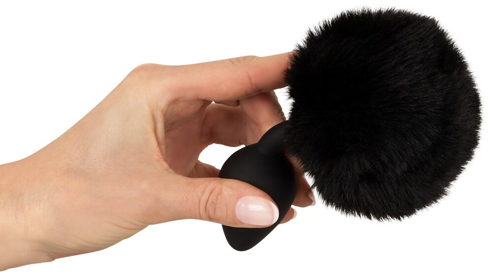 Analplug „fluffy tail size M“ mit Kunstfell-Puschel