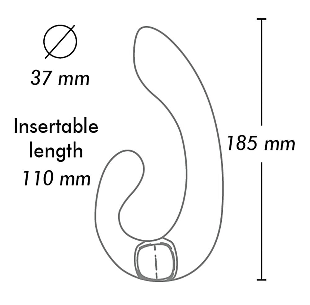 Rabbitvibrator „Miyo“ mit 2 Motoren