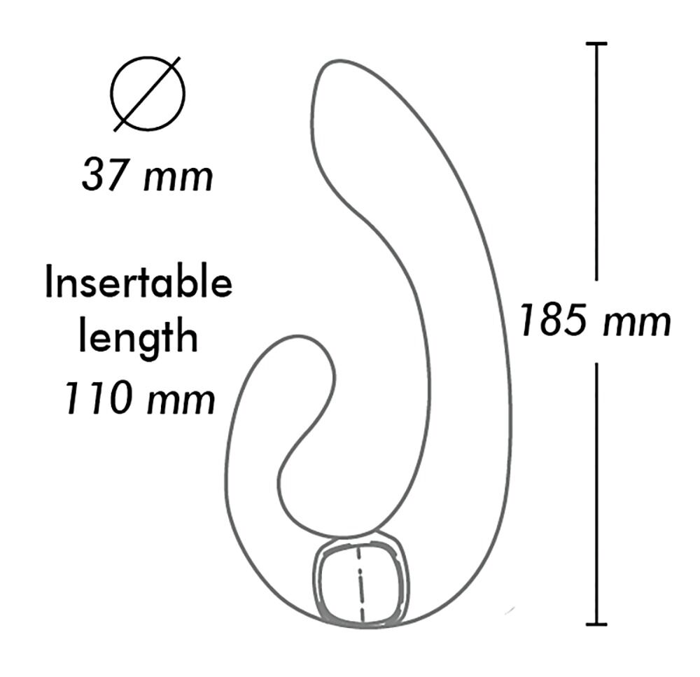 Rabbitvibrator „Miyo“ mit 2 Motoren