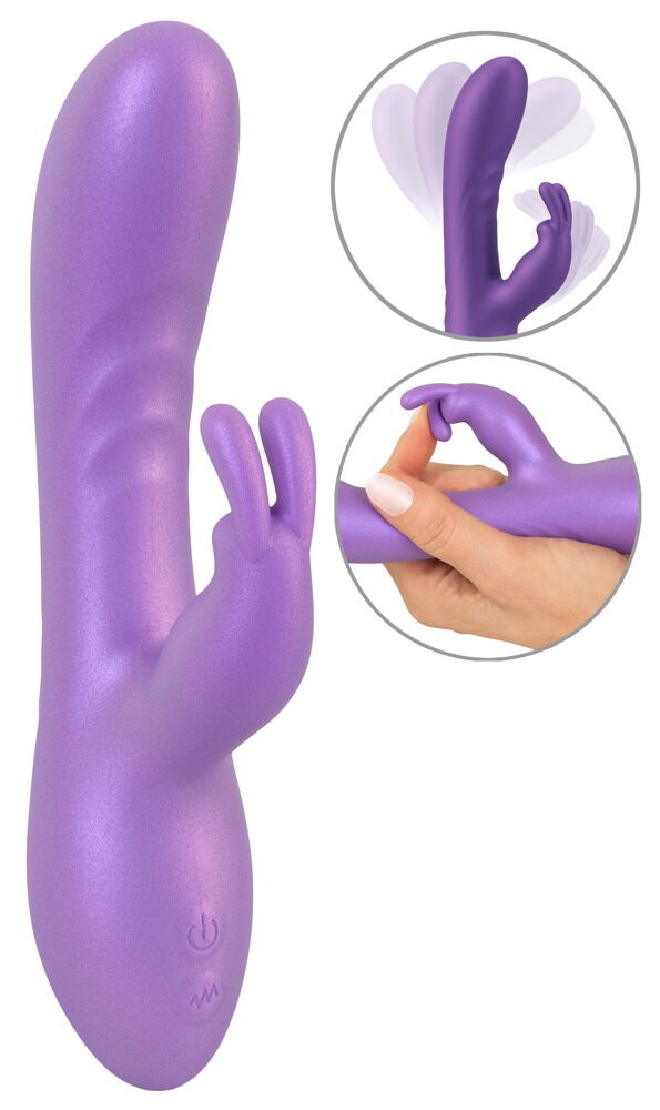 Rabbitvibrator im Metallic-Glossy-Look