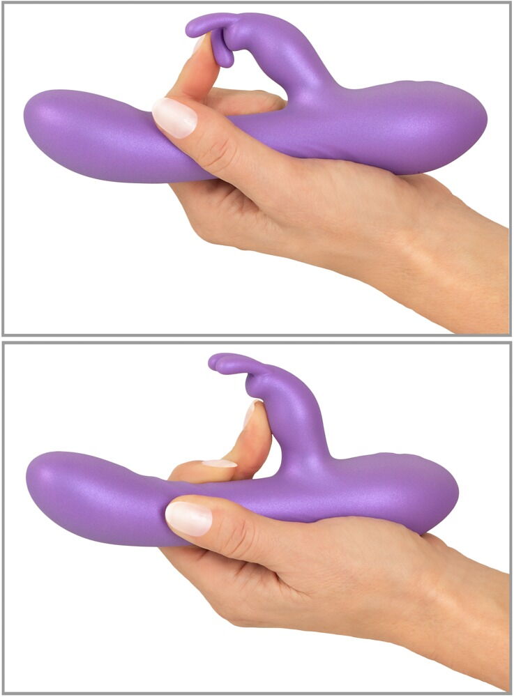 Rabbitvibrator im Metallic-Glossy-Look