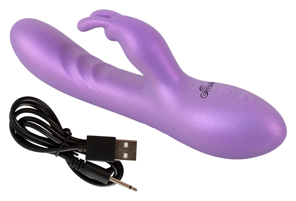 Rabbitvibrator im Metallic-Glossy-Look