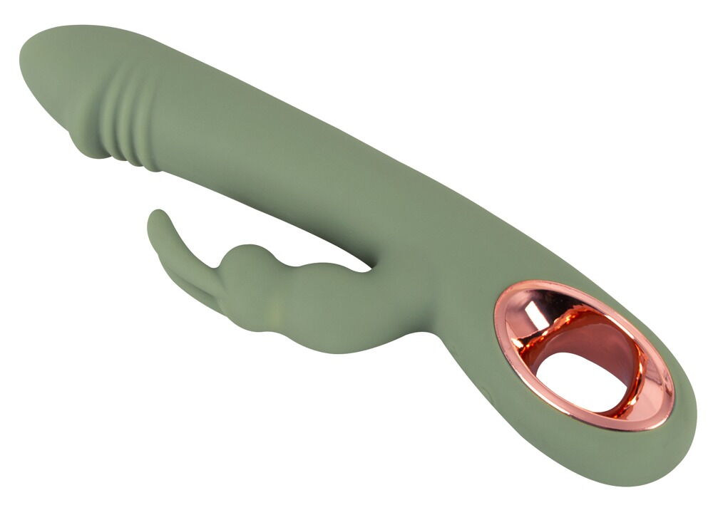 Rabbitvibrator „Slim Rabbit Olive“ mit 2 Motoren