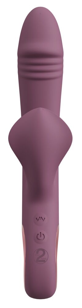 Rabbitvibrator „Slim Triple Plum“ mit Anal-Stimulator