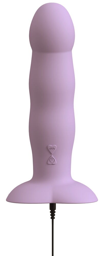 Vibrator „Heart Guy Purple“ mit herzförmigem Saugfuß