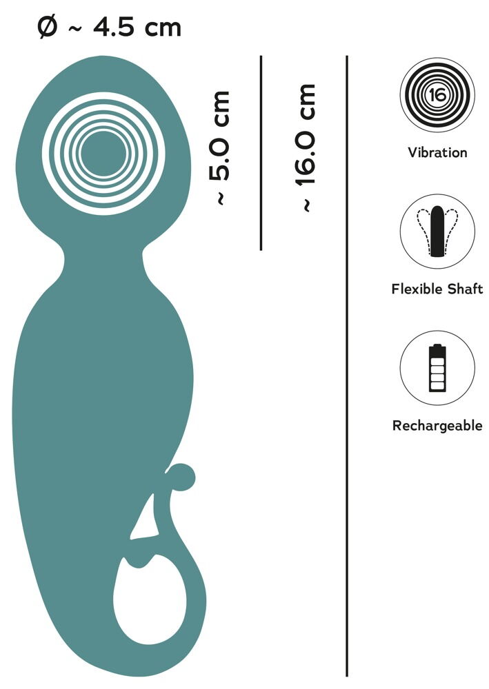 Massagestab „The Magician“ mit 16 Vibrationsmodi