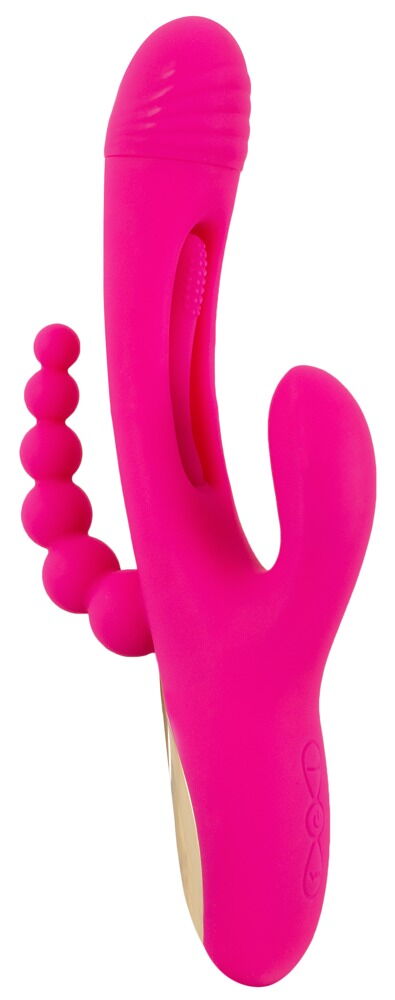 Rabbitvibrator „Triple Vibe With Flicking Tongue“ mit Anal-Stimulator