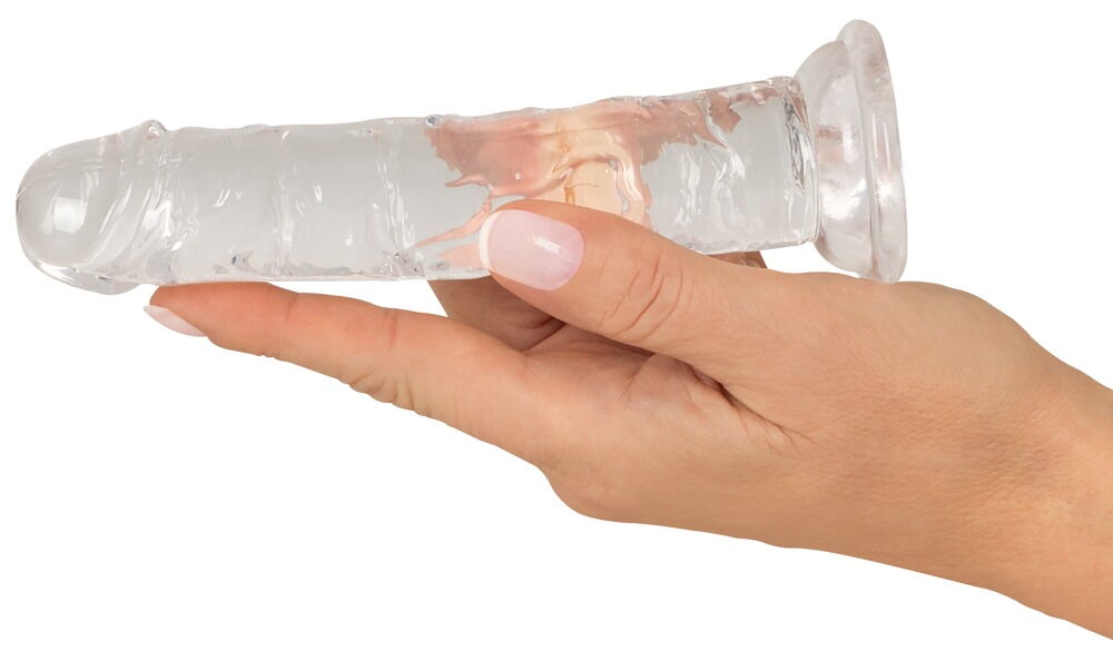 Naturdildo, transparent