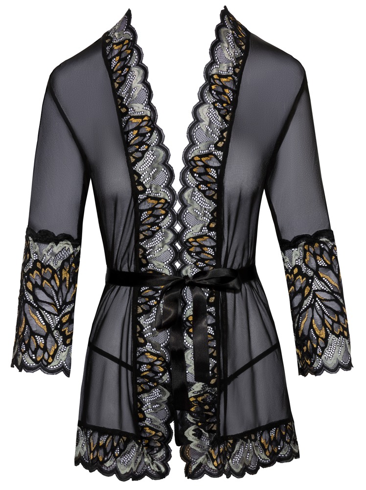 und mit online bei kaufen Effektspitze Bindegürtel Kimono